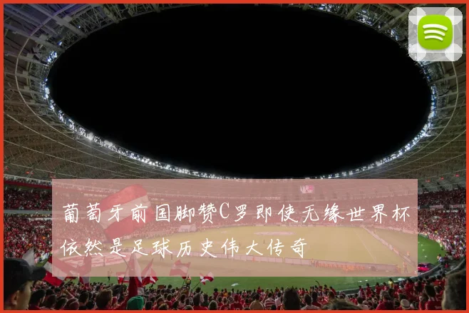 葡萄牙前国脚赞C罗即使无缘世界杯依然是足球历史伟大传奇